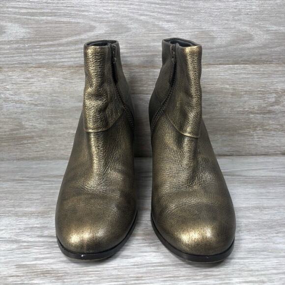 Cole Haan Women's Cassidy Metallic Zip Ankle Boots Size 6.5 B - Picture 2 of 11